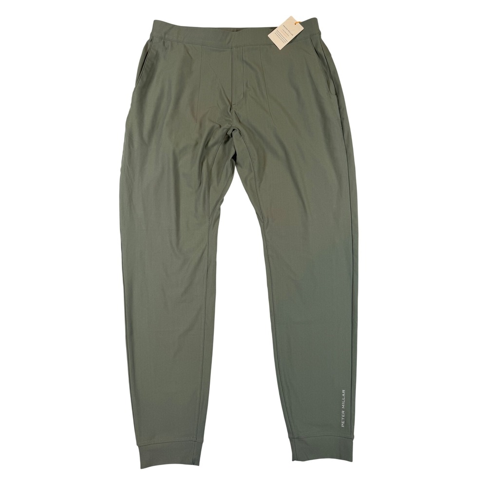 Peter Millar Crown Sport Active Joggers Oleaf Green MF23EB301 Mens Medium NWT